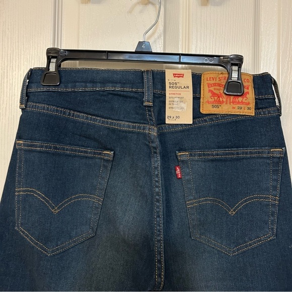 Levi’s 505 REGULAR FIT MEN'S Straight Leg Stretch JEANS in Roth Size 29*30 - Picture 12 of 16